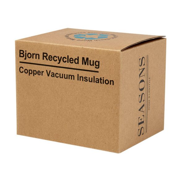 Bjorn 360 ml RCS certified recycled stainless steel mug with copper vacuum insulation