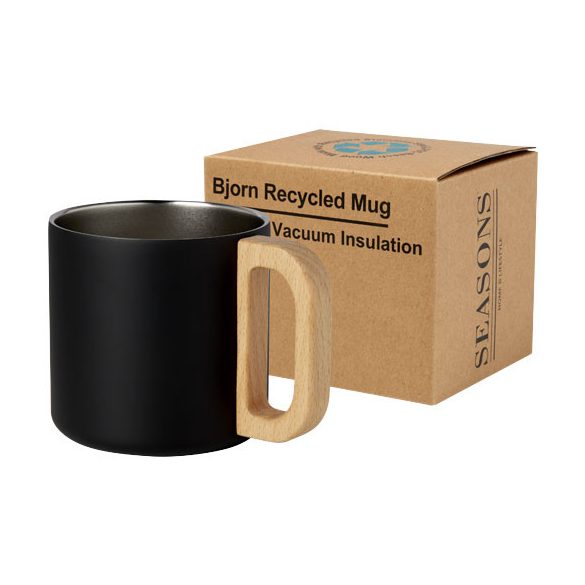 Bjorn 360 ml RCS certified recycled stainless steel mug with copper vacuum insulation