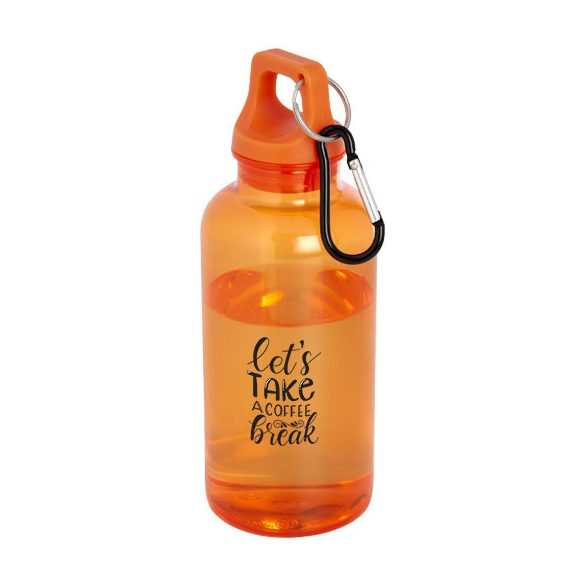 Oregon 400 ml RCS certified recycled plastic water bottle with carabiner