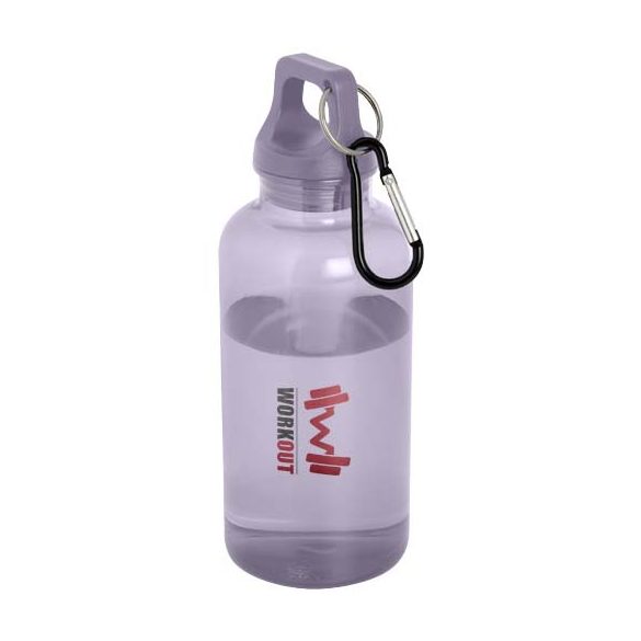 Oregon 400 ml RCS certified recycled plastic water bottle with carabiner