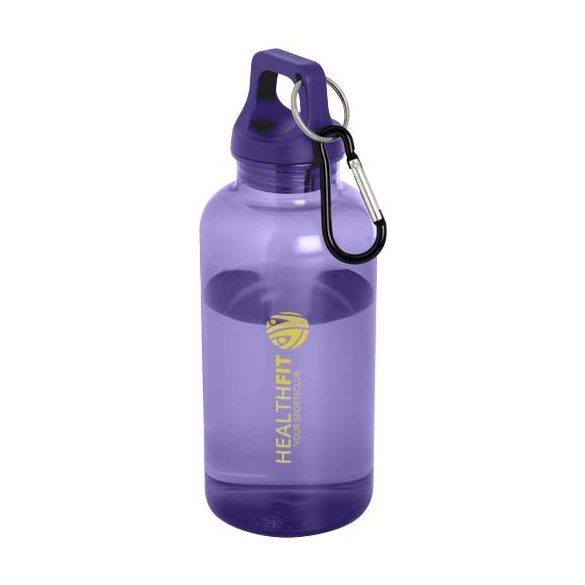 Oregon 400 ml RCS certified recycled plastic water bottle with carabiner
