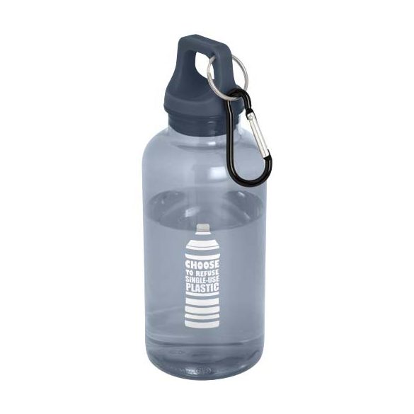 Oregon 400 ml RCS certified recycled plastic water bottle with carabiner