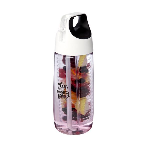 HydroFruit 700 ml recycled plastic sport bottle with flip lid and infuser