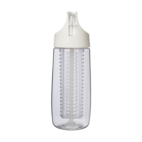 HydroFruit 700 ml recycled plastic sport bottle with flip lid and infuser