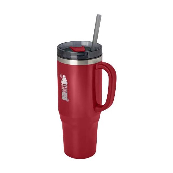 Melbourne 1200 ml RCS certified insulated tumbler with straw