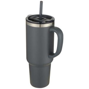 Sydney 1200 ml double wall RCS certified copper vacuum insulated mug with straw