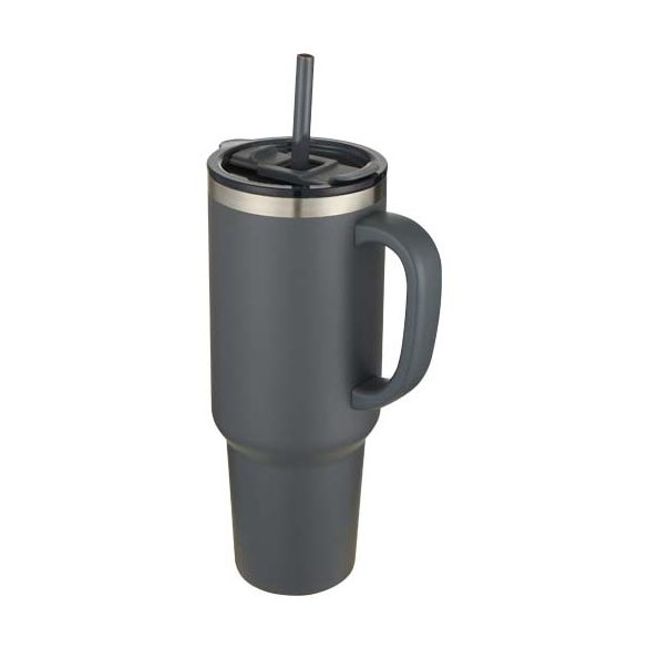 Sydney 1200 ml double wall RCS certified copper vacuum insulated mug with straw