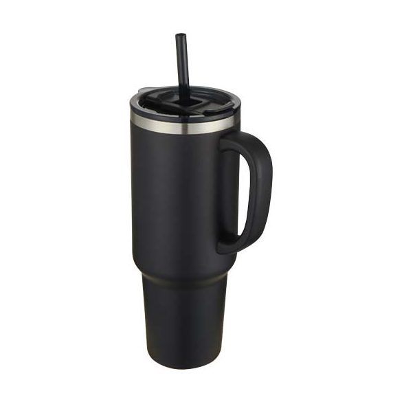 Sydney 1200 ml double wall RCS certified copper vacuum insulated mug with straw