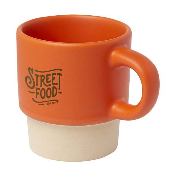 Olympia 130 ml stackable expresso cup with clay bottom