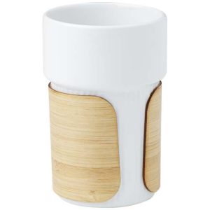 Fika 340 ml tumbler with bamboo sleeve