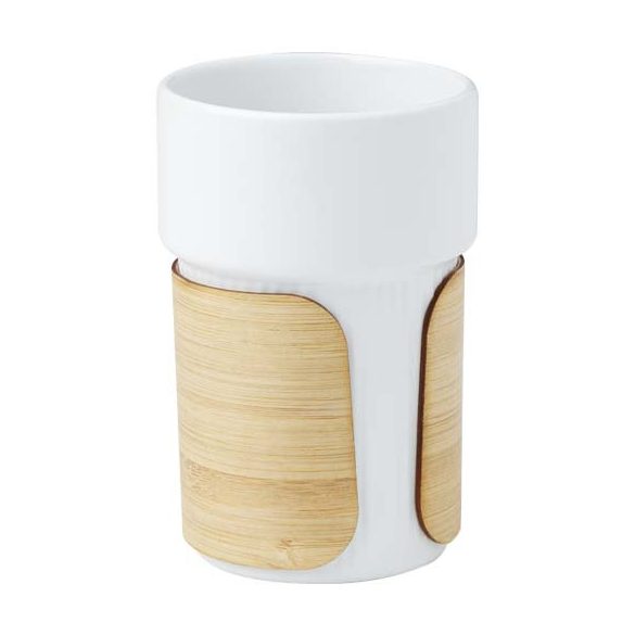 Fika 340 ml tumbler with bamboo sleeve