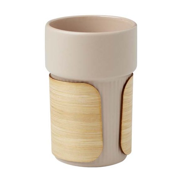 Fika 340 ml tumbler with bamboo sleeve