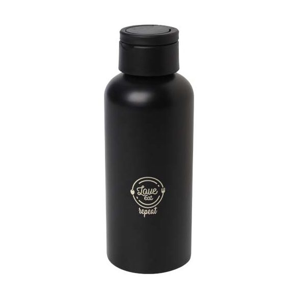 Trinity 600 ml RCS certified recycled aluminium water bottle with RPET lid