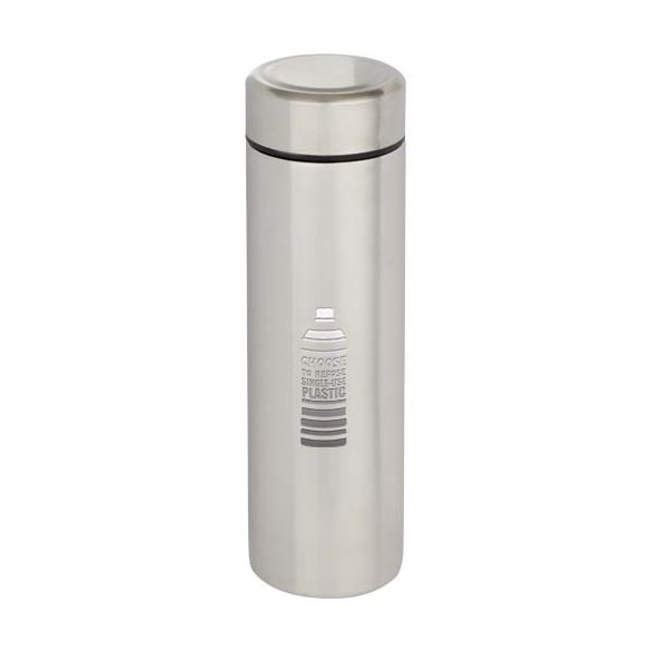 Taylor 450 ml double wall stainless steel flask with tea strainer