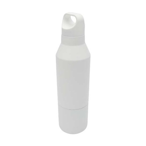 Odessy 600 ml RCS certified recycled stainless steel insulated bottle with 300 ml cup