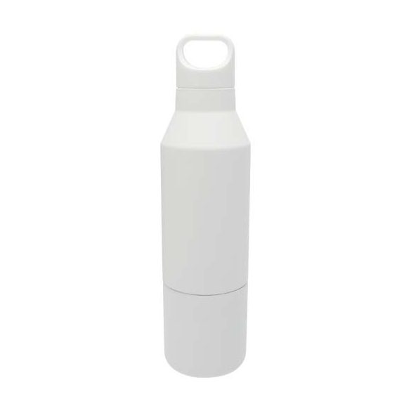 Odessy 600 ml RCS certified recycled stainless steel insulated bottle with 300 ml cup