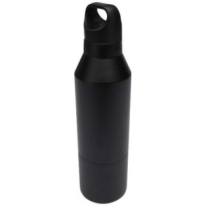 Odessy 600 ml RCS certified recycled stainless steel insulated bottle with 300 ml cup