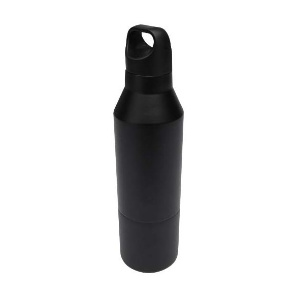 Odessy 600 ml RCS certified recycled stainless steel insulated bottle with 300 ml cup