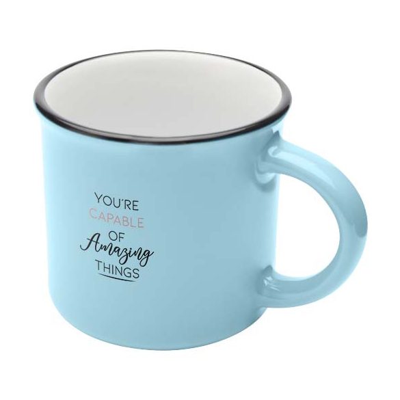 Bari 240 ml ceramic mug with glossy finish