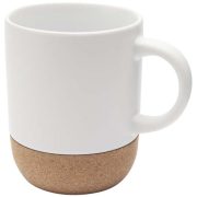 Billie 300 ml ceramic mug with cork details and matt finish