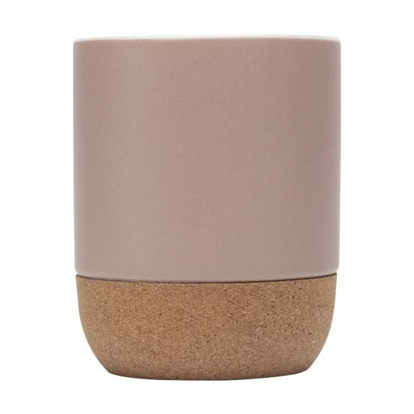 Billie 300 ml ceramic mug with cork details and matt finish