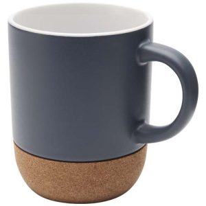 Billie 300 ml ceramic mug with cork details and matt finish