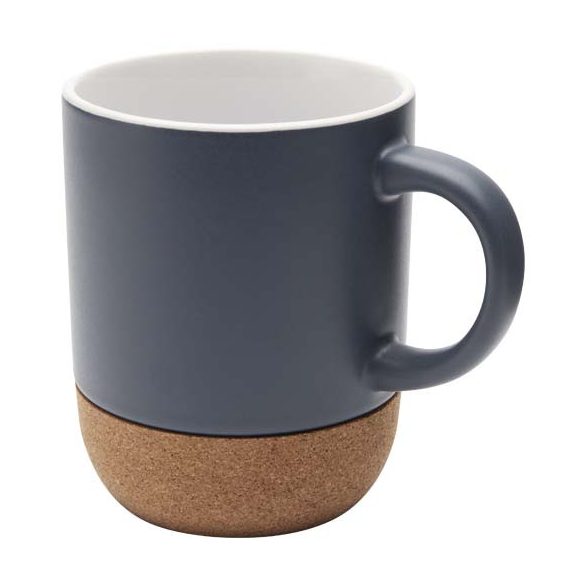 Billie 300 ml ceramic mug with cork details and matt finish