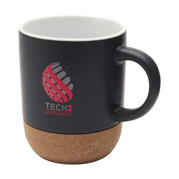 Billie 300 ml ceramic mug with cork details and matt finish