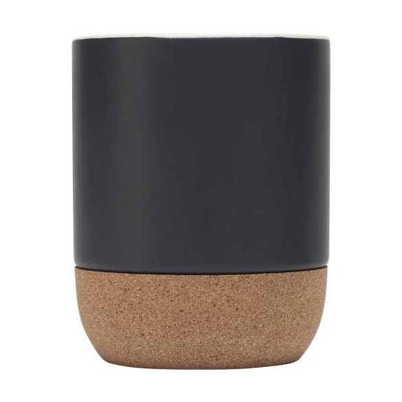 Billie 300 ml ceramic mug with cork details and matt finish