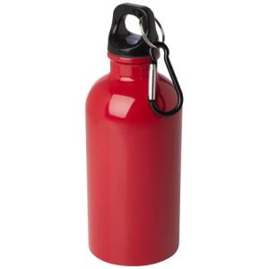 Oregon 400 ml RCS certified single wall stainless steel water bottle with carabiner