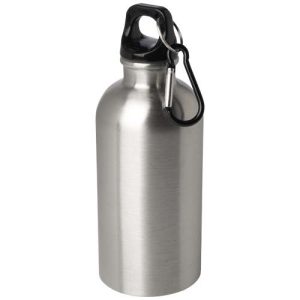 Oregon 400 ml RCS certified single wall stainless steel water bottle with carabiner