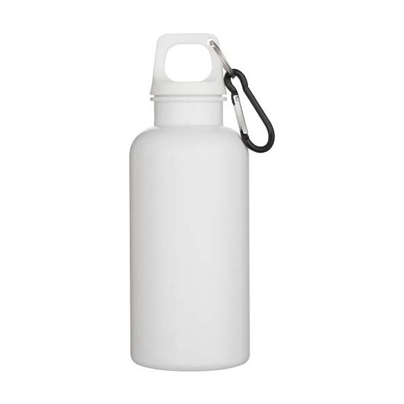 Oregon 400 ml solid colour RCS recycled plastic water bottle with carabiner 