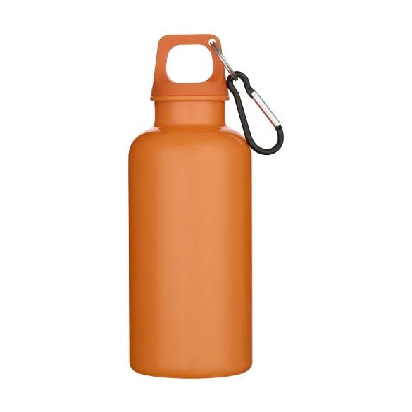 Oregon 400 ml solid colour RCS recycled plastic water bottle with carabiner 