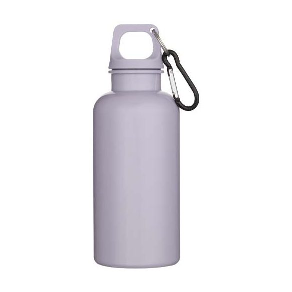 Oregon 400 ml solid colour RCS recycled plastic water bottle with carabiner 