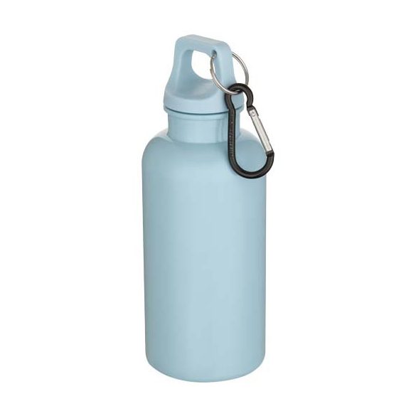 Oregon 400 ml solid colour RCS recycled plastic water bottle with carabiner 
