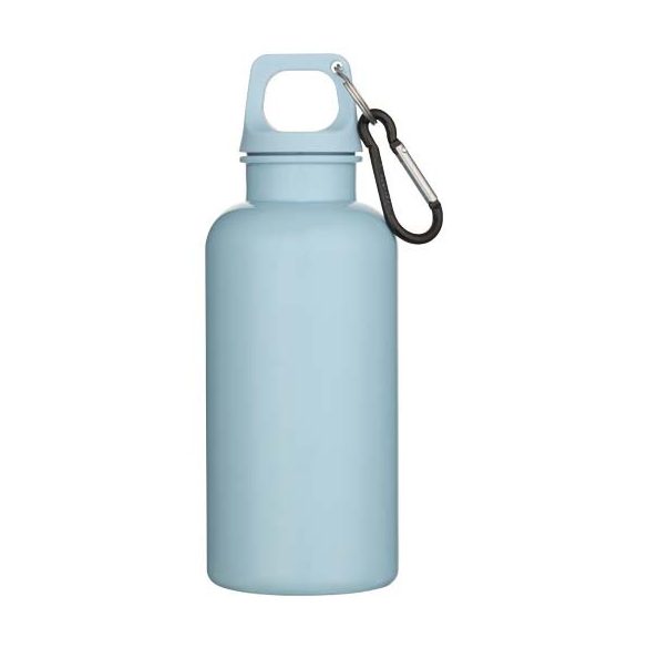 Oregon 400 ml solid colour RCS recycled plastic water bottle with carabiner 