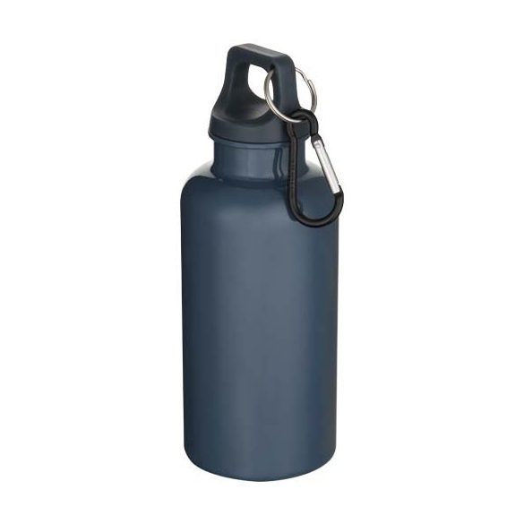 Oregon 400 ml solid colour RCS recycled plastic water bottle with carabiner 