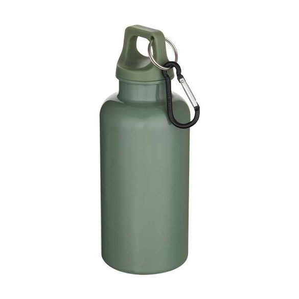 Oregon 400 ml solid colour RCS recycled plastic water bottle with carabiner 