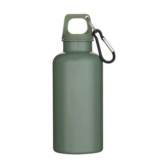 Oregon 400 ml solid colour RCS recycled plastic water bottle with carabiner 