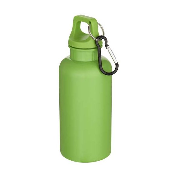 Oregon 400 ml solid colour RCS recycled plastic water bottle with carabiner 