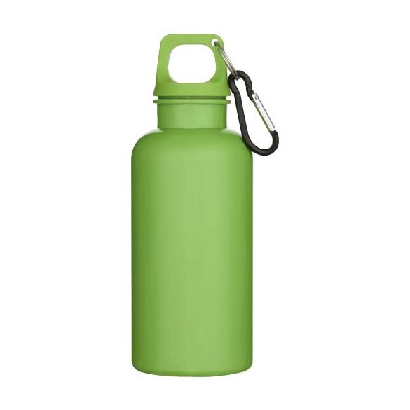 Oregon 400 ml solid colour RCS recycled plastic water bottle with carabiner 