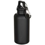   Oregon 400 ml solid colour RCS recycled plastic water bottle with carabiner 