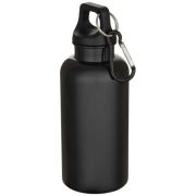   Oregon 400 ml solid colour RCS recycled plastic water bottle with carabiner 