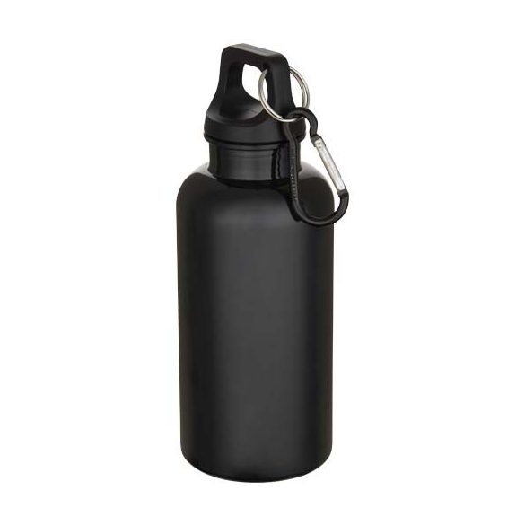 Oregon 400 ml solid colour RCS recycled plastic water bottle with carabiner 