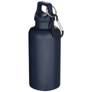 Oregon 400 ml solid colour RCS recycled plastic water bottle with carabiner 