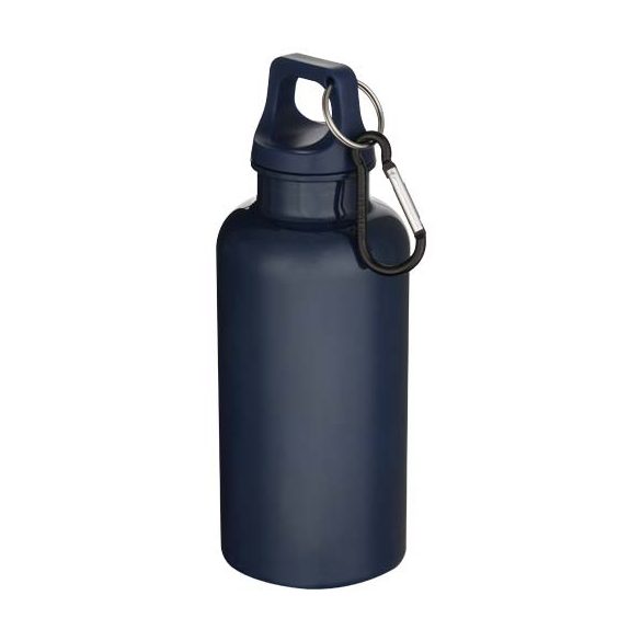 Oregon 400 ml solid colour RCS recycled plastic water bottle with carabiner 