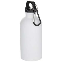   Oregon 400 ml matte RCS recycled single wall stainless steel water bottle with carabiner