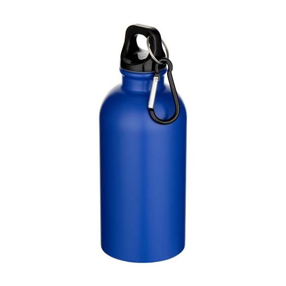 Oregon 400 ml matte RCS recycled single wall stainless steel water bottle with carabiner