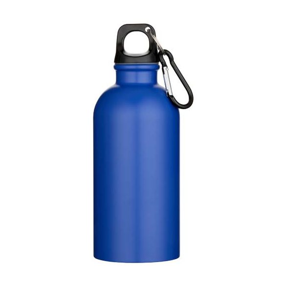 Oregon 400 ml matte RCS recycled single wall stainless steel water bottle with carabiner