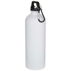   Oregon 750 ml matte RCS recycled single wall stainless steel water bottle with carabiner